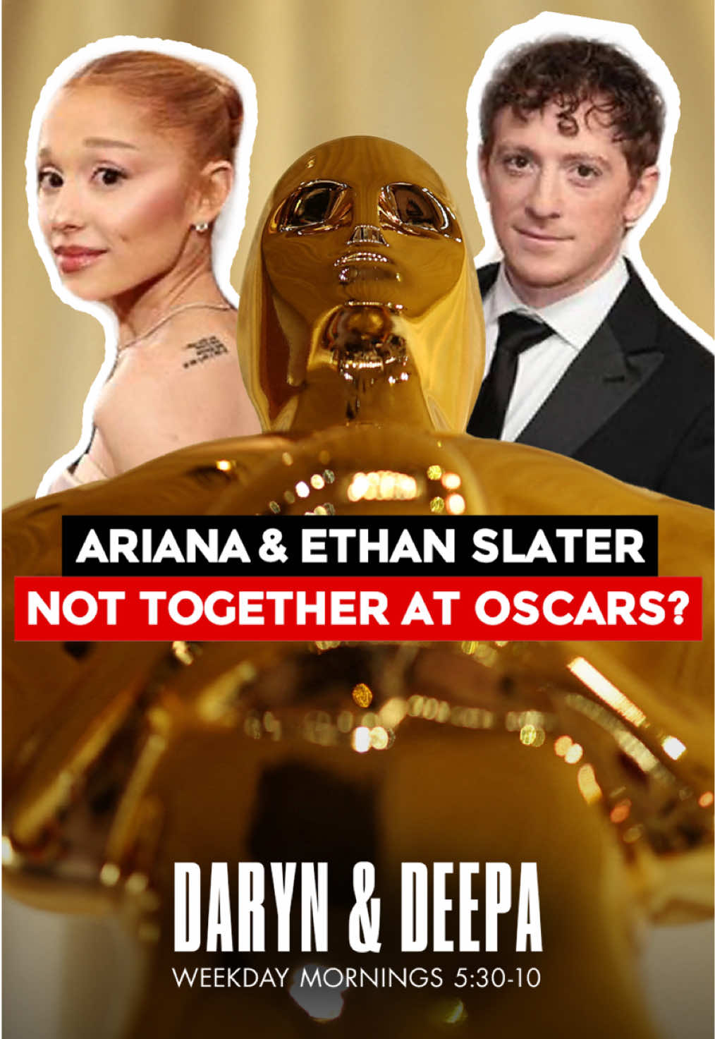 Did anyone else notice that Ariana Grande and Ethan Slater weren’t together at the Oscars? 🤔 @Daryn Jones @Deepa Prashad @Leah Abrahams  #oscars #arianagrande #ethanslater #ariana #wicked 
