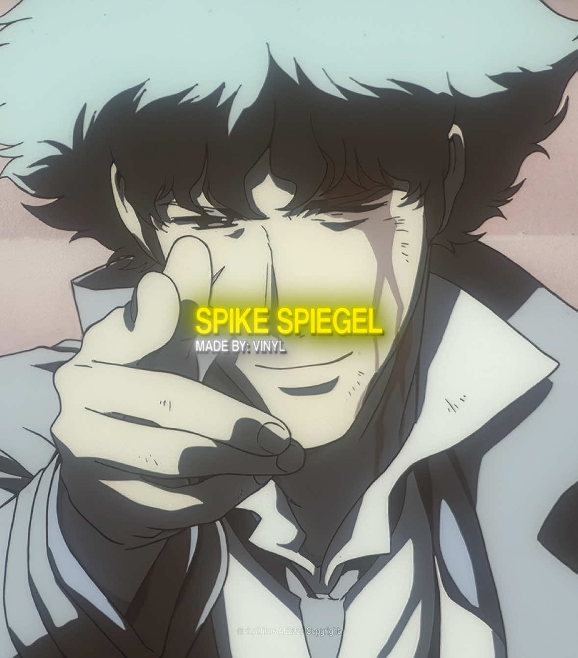 Just a humble bounty hunter #fyp #viral #vinylfilms #cowboybebop #spikespiegel 