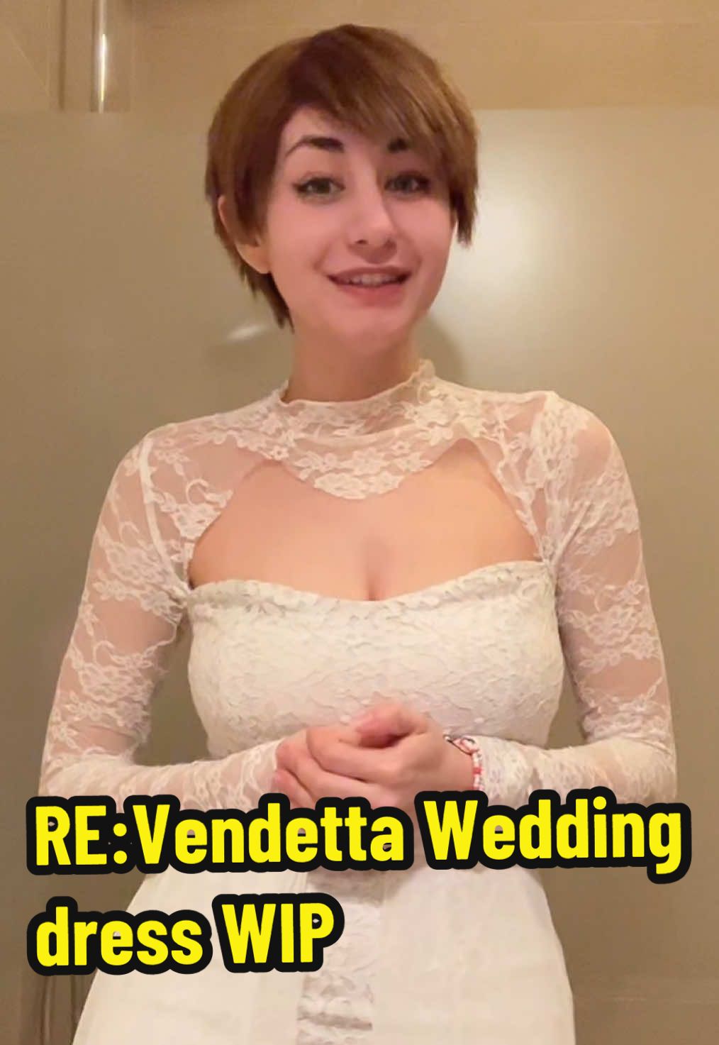 Well it kinda IS her problem now.. ANYHOOO WIP of Rebecca / Sara’s wedding dress from RE: Vendetta :DDD I’ve still gotta finish sewing the tulle skirt on properly as well as the lace top,, BUT LOOKIEEE HEHEHEHEH #ResidentEvil #ResidentEvilVendetta #ResidentEvilRebecca #RebeccaChambers #RebeccaChambersCosplay #RebeccaChambersSupremacy #RebeccaChambersVendetta #ResidentEvilMovie #Capcom #CapcomCosplay #Belgiancosplayer 