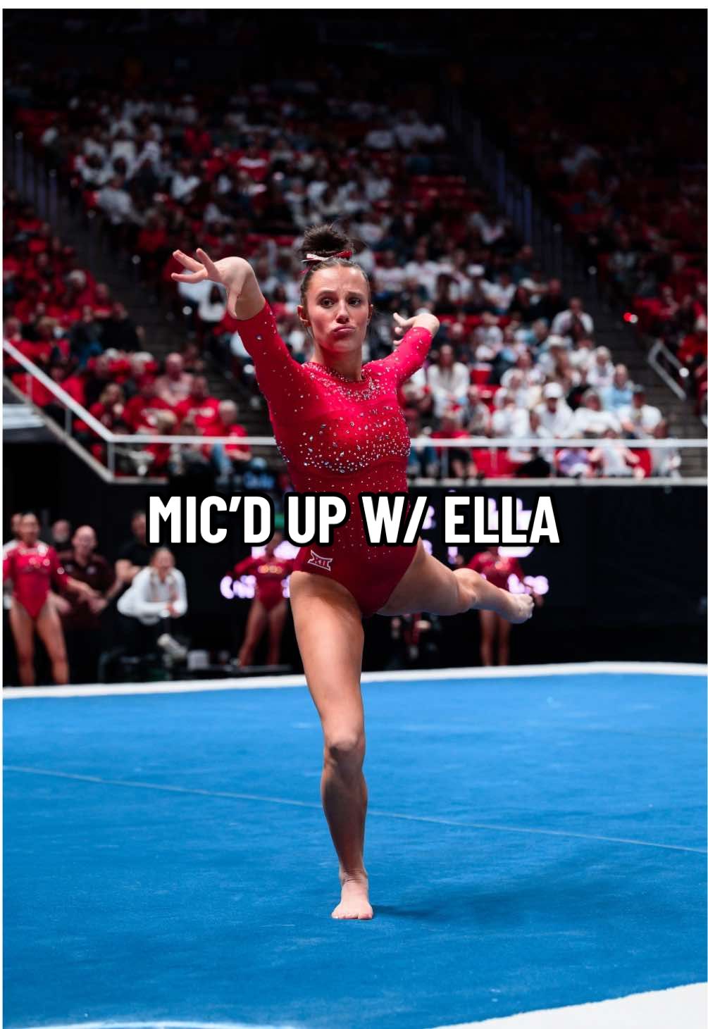 our girl @ella zirbes on the mic  #micdup #fyp #utahgymnastics 