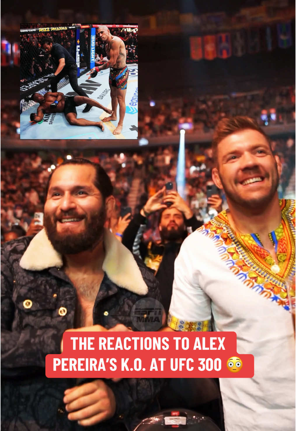 The #UFC300 crowd went was feelin’ it after #AlexPereira’s #knockout 🔥 #UFC313 #mma #combatsports #boxing #sports #reaction #JorgeMasvidal #DricusDuPlessis 