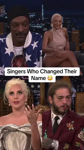 Singers Who Changed Their Name 😳 #ladygaga #brunomars #lanadelrey #nickiminaj #cardib #aliciakeys #mileycyrus #pink #snoopdogg #jayz #postmalone #halsey #dojacat #fyp #viral_video #usa_tiktok #uktiktok #england 