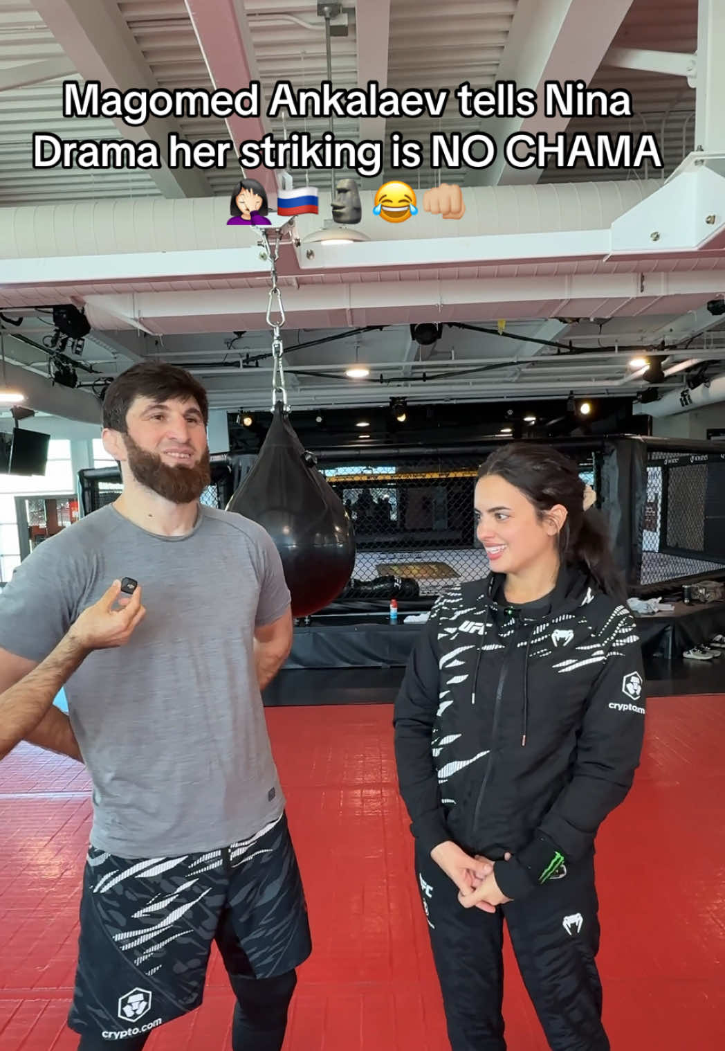 Magomed Ankalaev tells Nina Drama her striking is NO CHAMA LOL #UFC #magomedankalaev #alexpereira #poatan #chama #mma #ninadrama #kickboxing #boxing #muaythai #muaythaifighter #muaythaifighter #taekwondo #jiujitsu #brazilianjiujitsu #jiujitsugrappling #jiujitsulifestyle #wrestling #wrestlingtiktok #wrestlingtok #fit #Fitness #grappling #karate #shadowboxing 