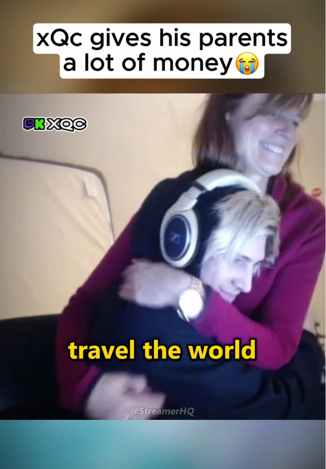 W xQc for spoiling his parents 🥹#xqc #parents #wholesome #traveling #twitchstreamer 