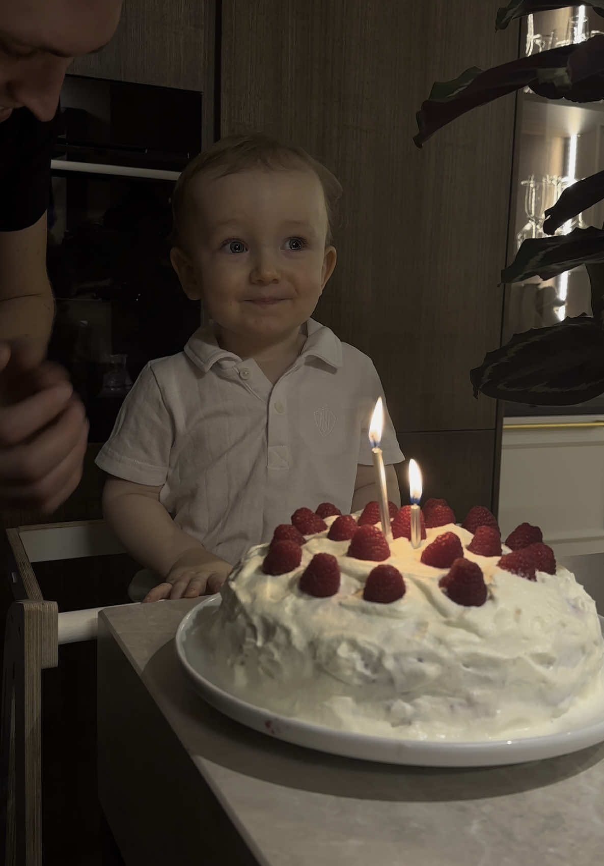 When he understood that everyone is singing and cheering for him 🥹 1,5 birthday of my sweet boy 🤍 #birthdayboy 