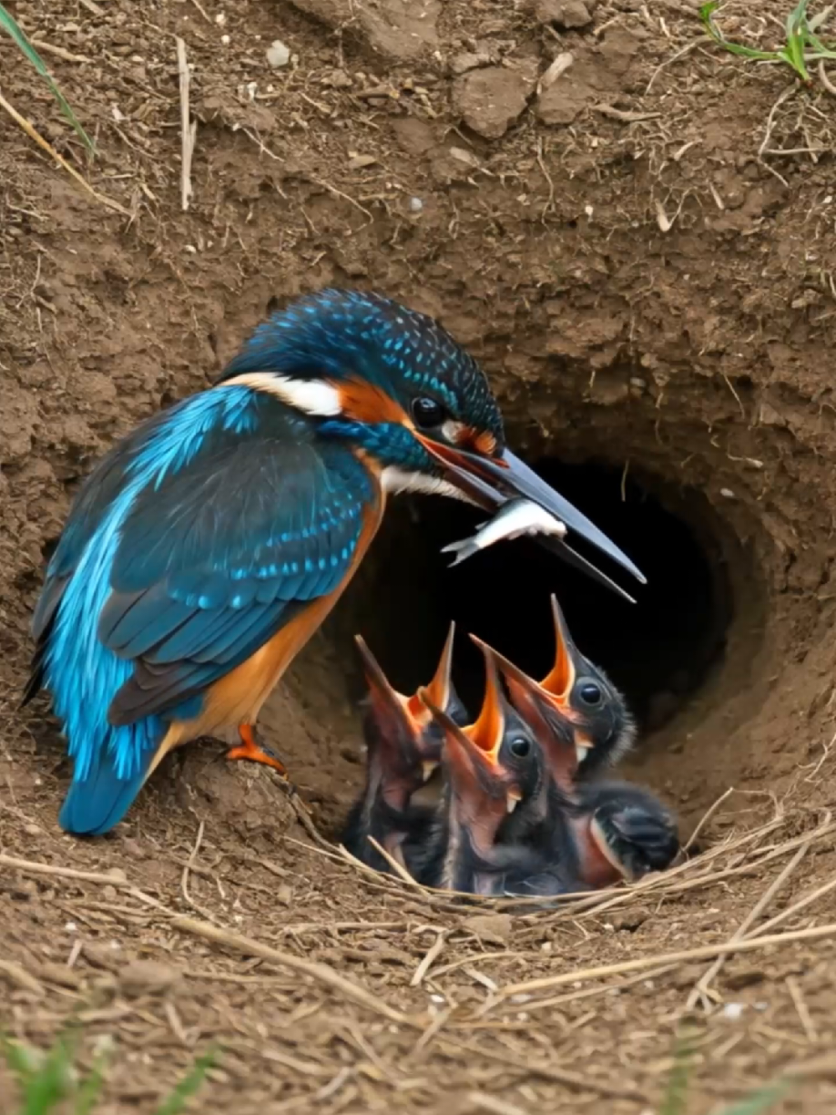 Kingfishers are known for their speed, but their egg-laying process is just as fascinating! 🐦🥚 Watch till the end! #Kingfisher #BirdWatching #Wildlife #NatureLovers #AmazingNature #AnimalKingdom #RareFootage #BirdNest #WildlifePhotography #kingfishereggs #aianimals #london 