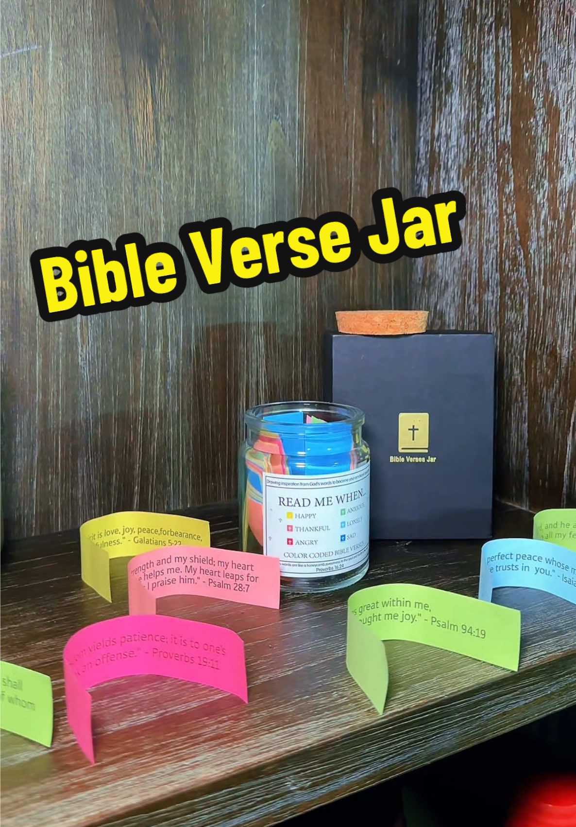 Bible Verse Jar – Daily Scripture for Strength, Faith & Encouragement!  #BibleVerseJar #DailyScripture #FaithAndHope #ChristianGifts #PrayerJar #GodsWord #SpiritualGrowth #MindfulnessAndGratitude #BibleStudyTools #christiantok #christian #bible #bibleverses #dealhunters #SavingsSquad #treasurefinds #tiktokshopfinds #spotlightfinds  #mademyyear  #tiktokshopcreatorpicks #newyearnewaura  #ttsdelightnow #lovelanguage #seasonalgems #ttsdelightnow #tiktokshoploveatfirstfind #tiktokshopjumpstartsale #ttslevelup 