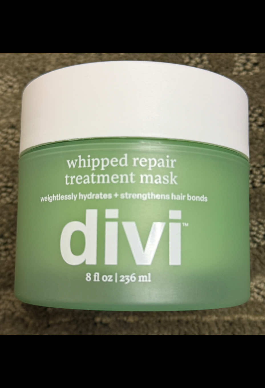 Divi whipped repair treatment mask.  So hydrating and doesn’t weigh your hair down!!  smells great too!  #divi #divihaircare #diviwhippedrepairmask @Divi Scalp & Hair Health 
