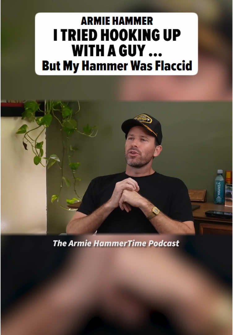 #ArmieHammer says he wanted to try the #Grindr lifestyle, so he decided to hook up with a dude ... but when he couldn't get an erection, he bailed on his gay experiment. Full story in bio!  📽️ : The Armie HammerTime Podcast