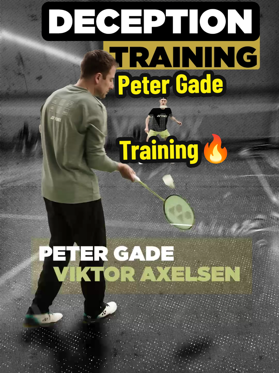 badminton training with Peter Gade - deception's training multi-shuttle session #badmintonskills #badminton #axelsen #gade 