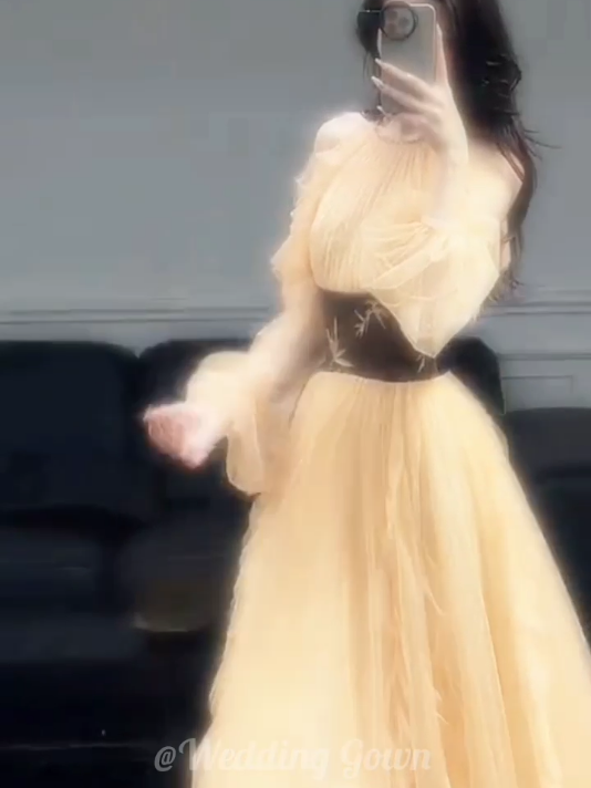 The Golden Fairy Dress Is Really Amazing! | Wedding Gown|#dress #weddingdress #dreamdress #golddress #Koreanbridestyle #cutebeuty #thisissobeautiful 