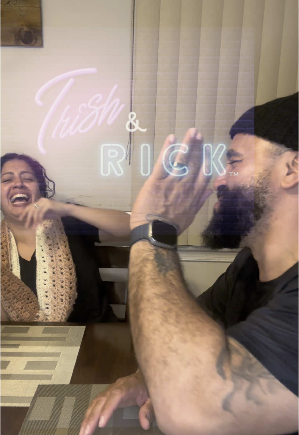 This one was juicy🤣 #trishandrick #jokeswithtrishandrick #ihaveajoke #whyyy #becaaauuussse #funny #laugh #marriedlife #husbandwife #couplegoals #keepsmiling 