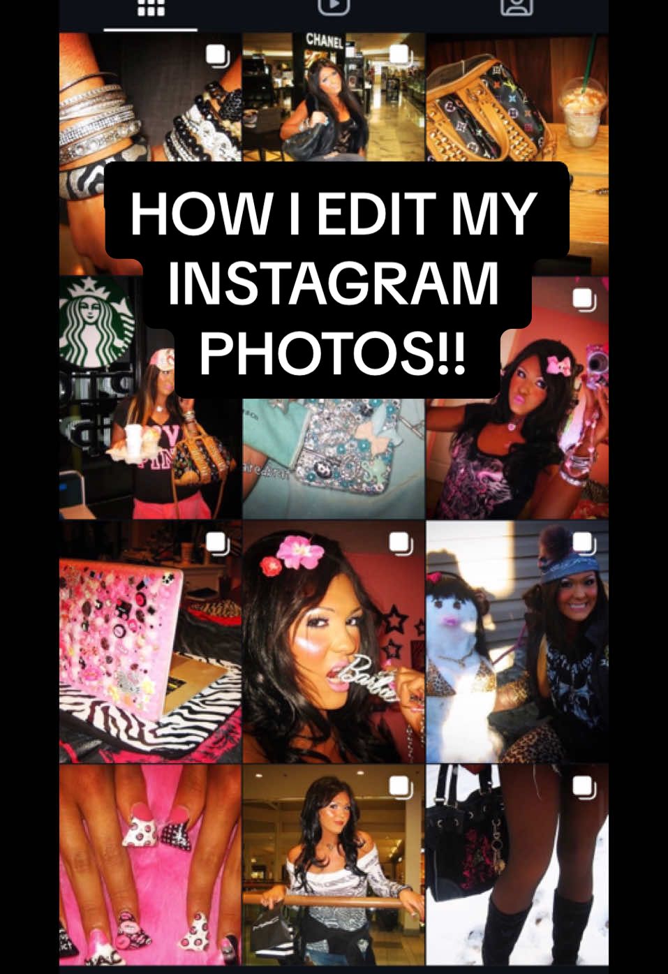 I recommend finding your own special filters so your feed looks unique but here are the ones I use!! this has been highly requested!!💗this video layout was inspired by @karolina🍭🛍️💄🎀💋 #jaydennaomi #mcbling #late2000s #photoediting 