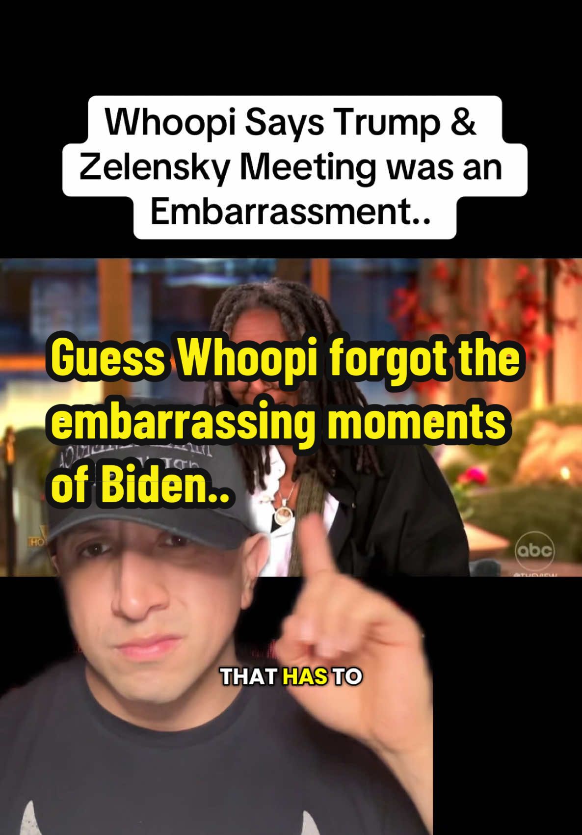 Where has Whoopi been during the Biden Administration..😂#whoopigoldberg #theview #abctheview #theviewabc #theviewsucks #canceltheview #greenscreenvideo  