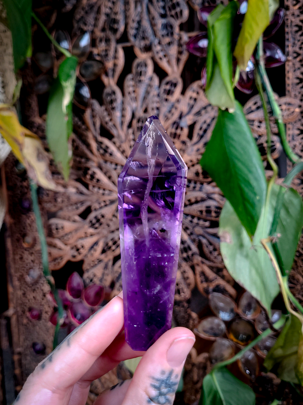 Feast your eyes 🤤💎 NEW drool worthy amethyst 💜 #amethystcrystals #juicy #rockhound #fypage #crystalsoftiktok 