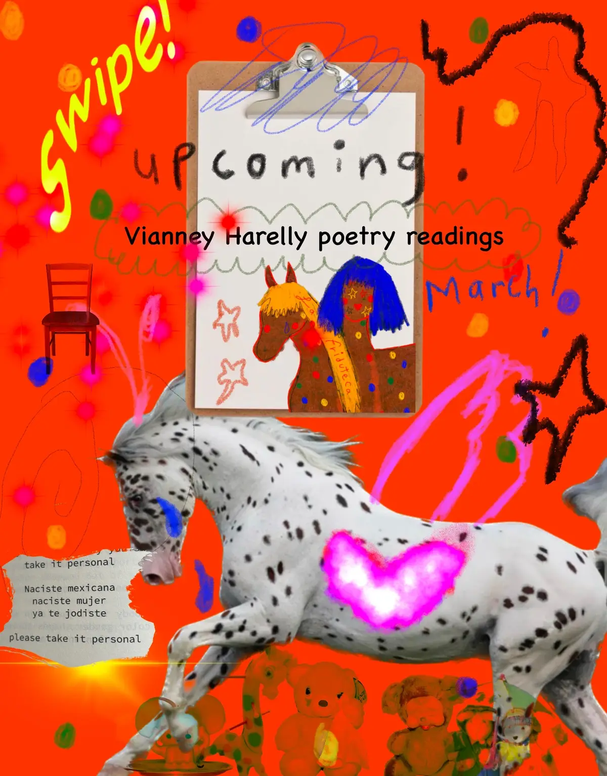 MY HEART IS SO FULL TO BE BACK TO DOING WHAT IT LOVES THE MOST <3 Reading my poetry outloud! ⭐️ (swipe for details and a taste of poetry)🏁🐞💌🦢 I wanted to make this post to give a reminder of my upcoming readings (more in the horizon but these needed urgency as they are happening this week to honor the start of Women’s History Month 💌) 🏁On Friday I will be the guest author at ¡Hola Ola! open mic series at @breadandsalt_sandiego @athenaeumartcenter <3 Gracias infinitas @luzzyluce por la invitación💌 & On Saturday I will be a main performer at @centrocultural for their Sala Solidarity event 💌  🏁 Espero verles chikuelines! 🫂💌 There will also be music & other amazing artists sharing their gifts ⭐️ POEMS ARE FROM:  Slide 4: Before I Weeped I Was Angry Slide 5: Before I Weeped I Was Angry Slide 6: Before I Weeped I Was Angry Slide 7: Before I Weeped I Was Angry Slide 8: I, Friducha, Did Not K! My Own Baby! Slide 9: I, Friducha, Did Not K! My Own Baby! ⭐️⭐️⭐️⭐️⭐️⭐️⭐️🦢 #vianneyharelly #booktok #poetrytok 