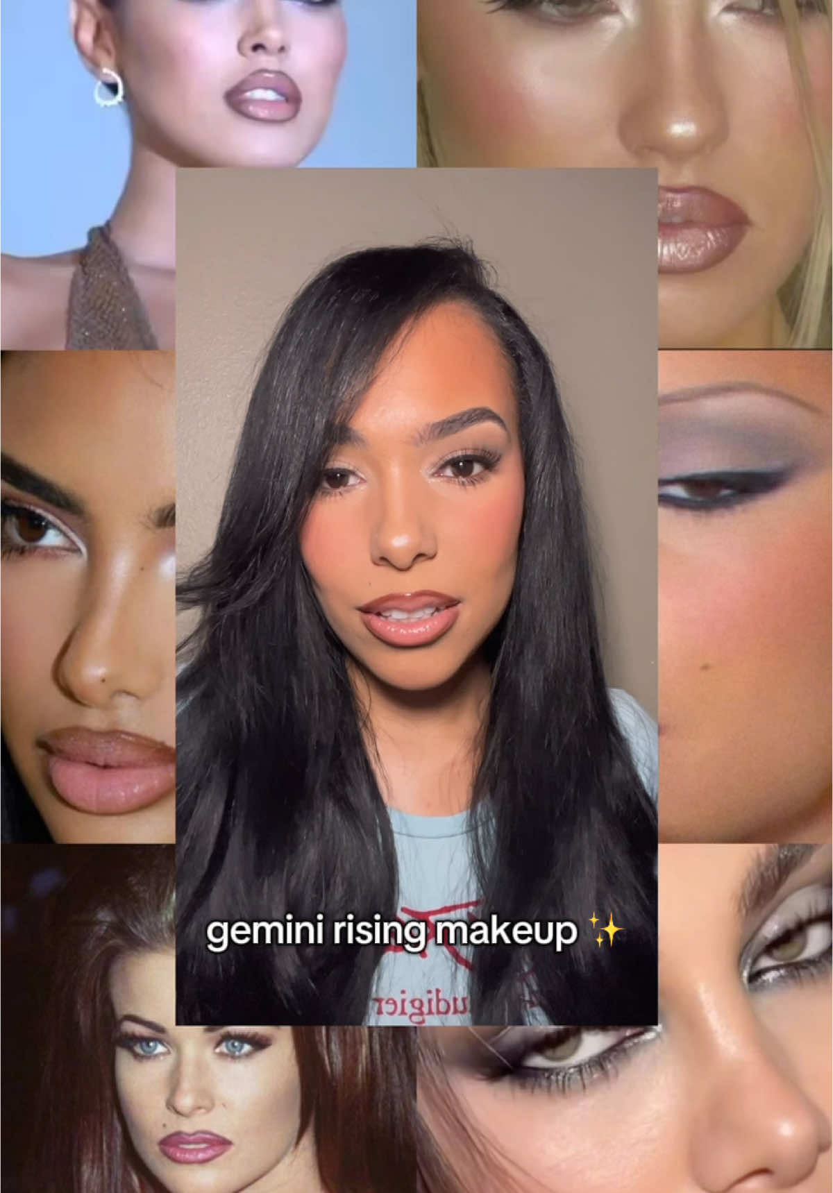 i love being a gemini rising 💖 #zodiacmakeup #risingmakeup #geminirising #ariesrising #astrologytiktok 