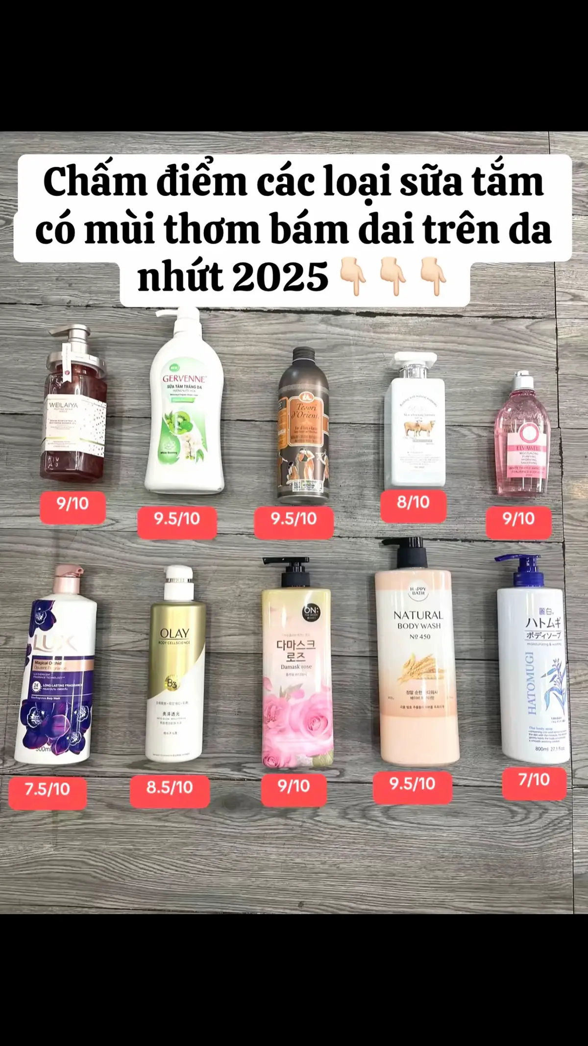 Các loại sữa tắm có mùi thơm bám lâu trên da #suatam #suatamnuochoa #review 