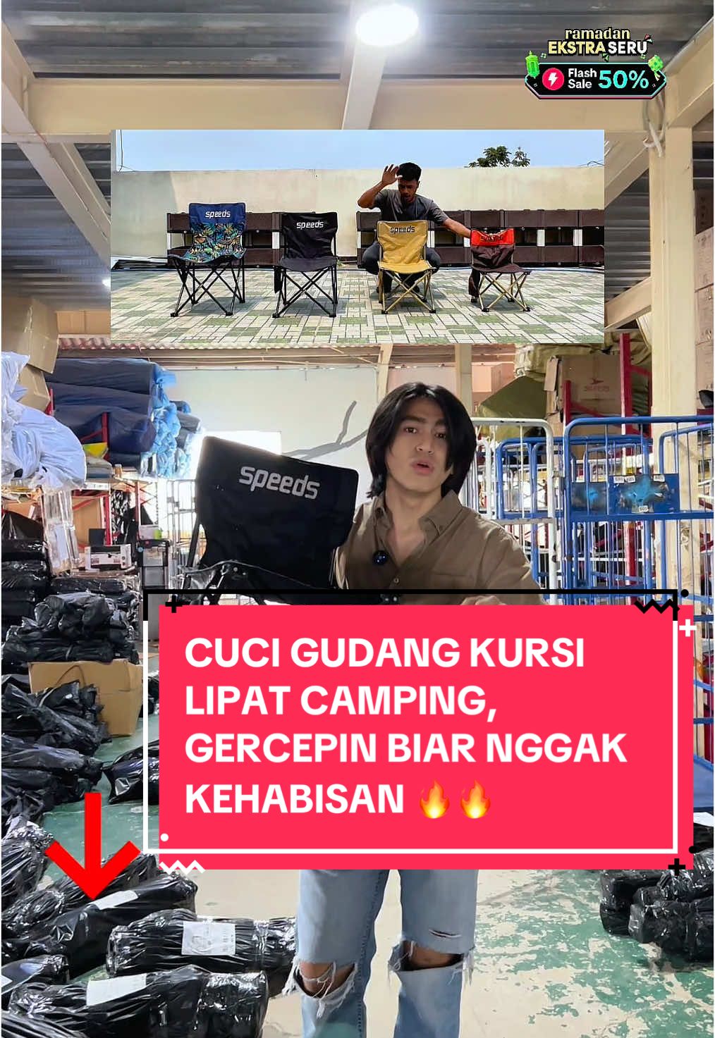 Membalas @azolla1212 CUCI GUDANG KURSI LIPAT SPEEDS.  HARGA OBRAL 50.000 Ribuan aja buruan checkout di keranjang kuning sebelum kehabisan.  #kursilipat #kursilipatoutdoor #kursilipatportable #kursilipatspeeds #kursilipatcamping #kursilipatmurah #kursicamping #bangkulipat #rafiz #ramadanekstraseru #cucigudang #hargaobral 