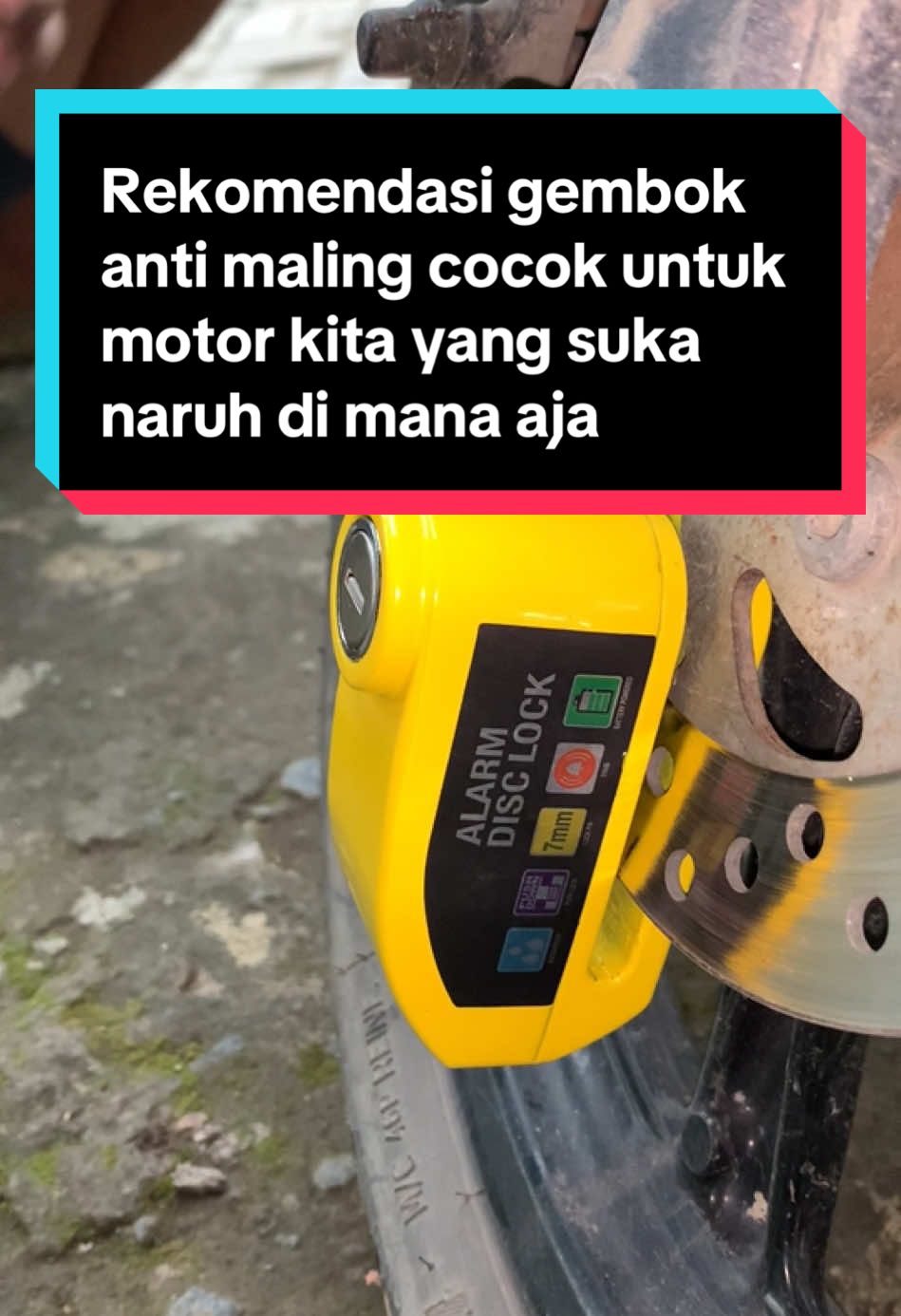 Rekomendasi gembok anti maling cocok untuk motor kita yang suka naruh di mana aja #gembokantimaling #gembokalarm #gembokmotor #gembokmotorantimaling #gembokalarm 