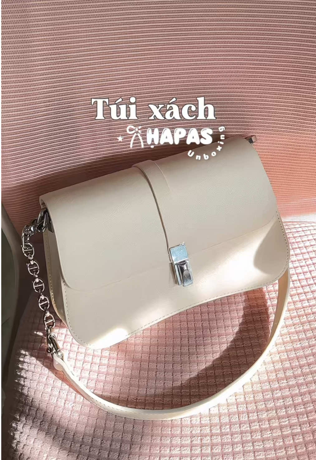 Cái túi nó basic dễ phối đồ lắm mý bà ơi #khenkhenxinchao #hapas #tuixach #tuixachnu #qua8thang3 #unboxing #unboxingvideo 