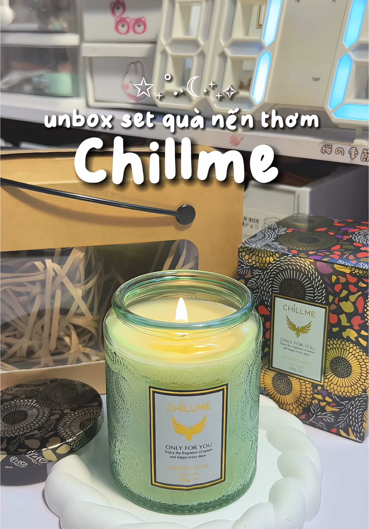 Một video nến thơm chill chill nhó✨ #nenthomChillme #setnenthomchillme #unbox #nenthom #chillme #xuhuong #fyp #setquatang #qua8thang3 #foryou #unboxwithTep 