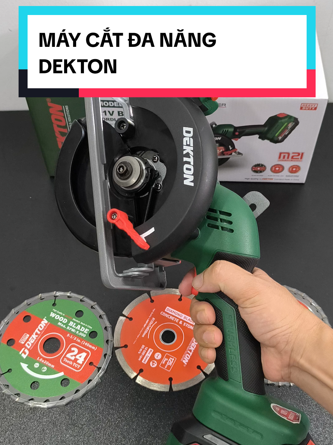 máy cắt đa năng dekton m21-cs05bl kèm 3 lưỡi #dekton #maycatdanang #cs05bl 