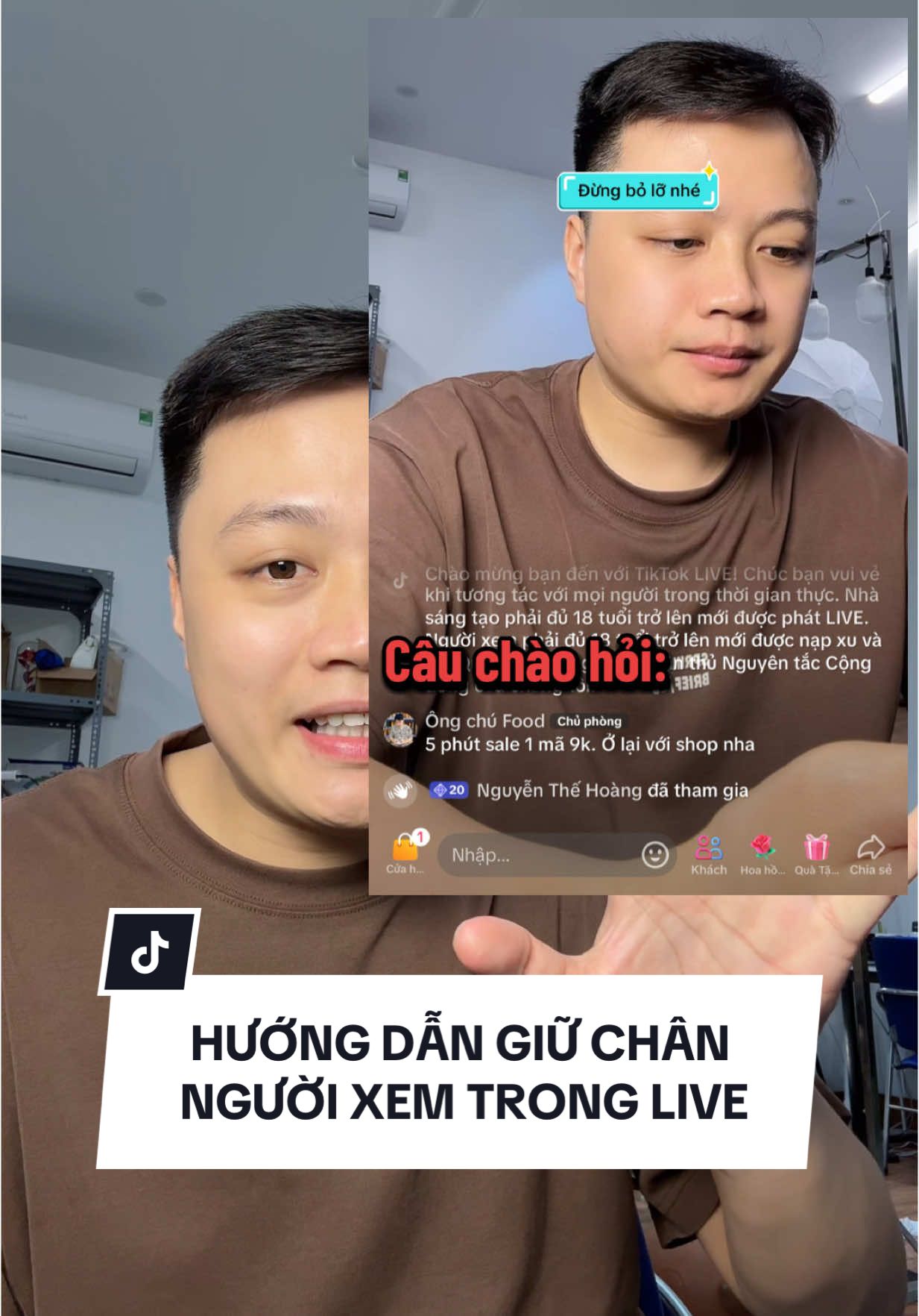 Hướng dẫn giữ chân người xem live stream phần 1 #thehoangwork #banhangtiktokshop #chayquangcaotiktok #livestream #TikTokShop #nguyenthehoang 