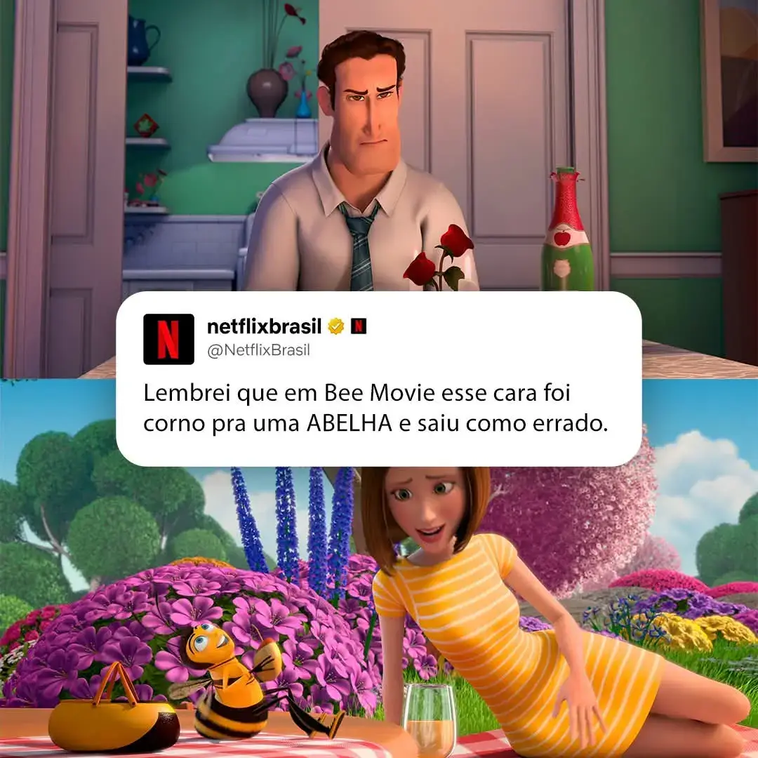 Se loko, num compensa meu #Bee #beemovie #abelha #netflix 