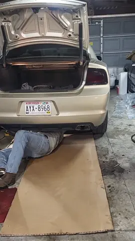 Father/son day in the garage, my boy is working on his Hemi Charger while I start slamming the engine in the Gasser. #runsinthefamily #gasser #mopar #automotive