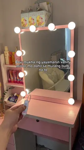 Malungkot din ba vanity mirror mo? I got you girl! Lagyan mo ng vanity bulb 10 pcs na 200+ ko lang nabili😫 #vanitybulb #10pcsvanitybulb #lightbulb #mirrorbulb 