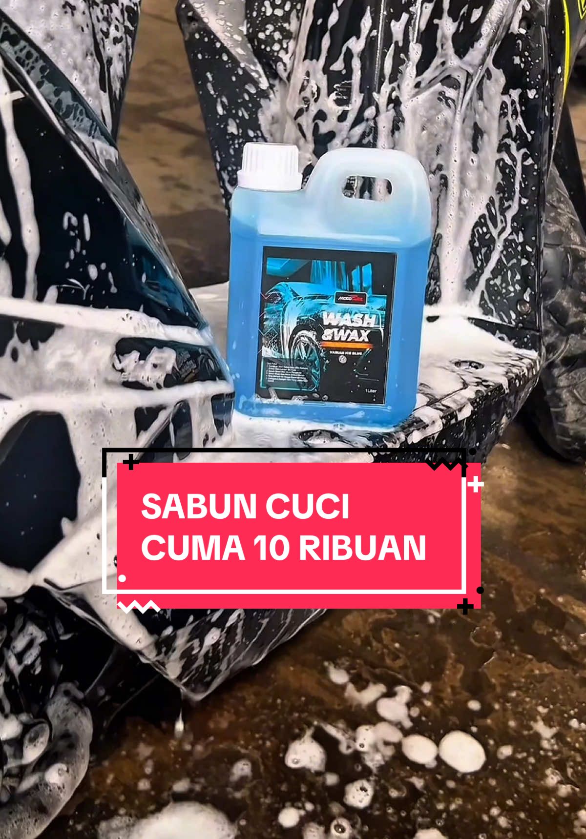 Untungnya ada wash & wax motoglitz bikin motor kinclong seperti baru 🙌🏻🙌🏻  #cucimotor #sabuncucimotor #cucimobil #sabuncucimobil #motorkinclong #sabunmurah #sabunmotormurah #sabunviral 