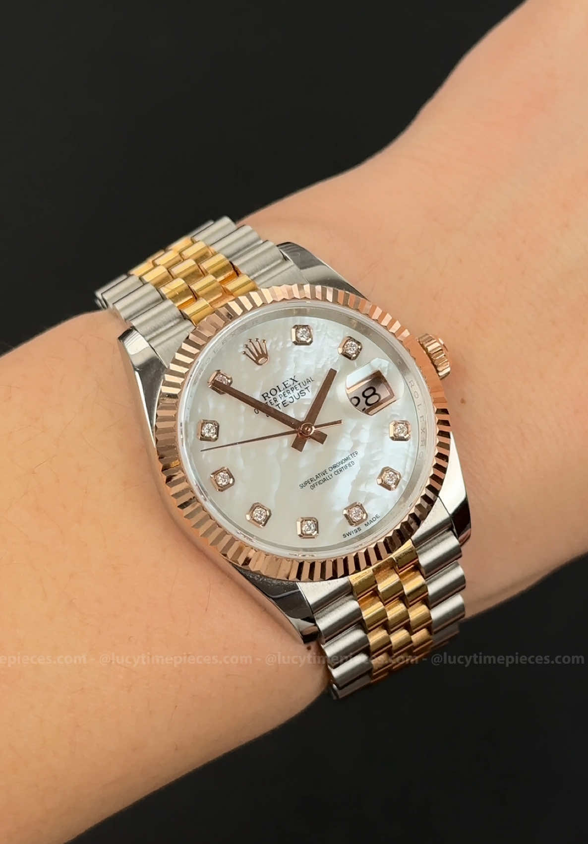 “Elegance and Prestige –  Datejust 126334 Mother-of-Pearl Demi Rose” A perfect harmony of natural beauty and luxury. The mesmerizing mother-of-pearl dial, paired with the warm allure of rose gold accents, creates a timepiece that is both timeless and captivating. Classic yet distinctive, this watch embodies sophistication in every detail. More than just a watch, it’s a statement of timeless style. #luxurywatches #lucyluxury #foryou #luxurylifestyle #dongho #luxurycollection #donghonam #jewelry #luxuryhome #daimond #luxurycar #like #luxury #lcluxury #đồnghồ