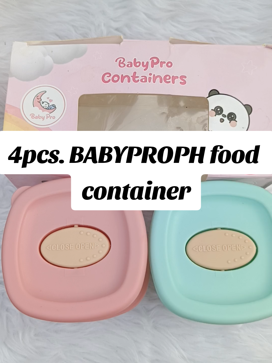 4PCS. BABYPROPH FOOD CONTAINER BBY FOOD STORAGE #babayproph #babyfoodcontainer #foodstorage #trending #trendingvideo #foryoupag 