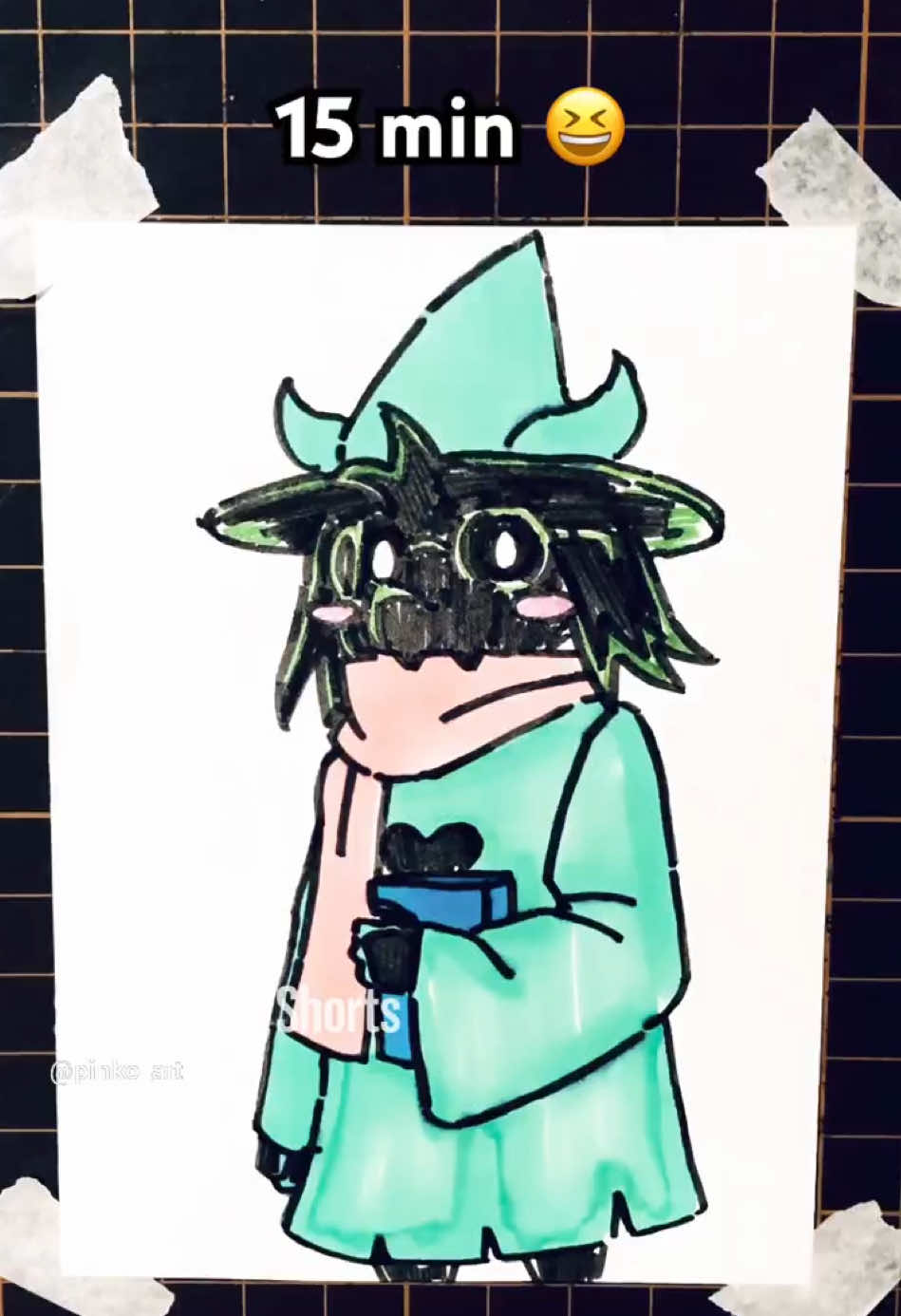 How to draw Ralsei in 5sec,10sec,30sec,1mins,15mins #drawing #art #sketch #deltarune #ralsei 