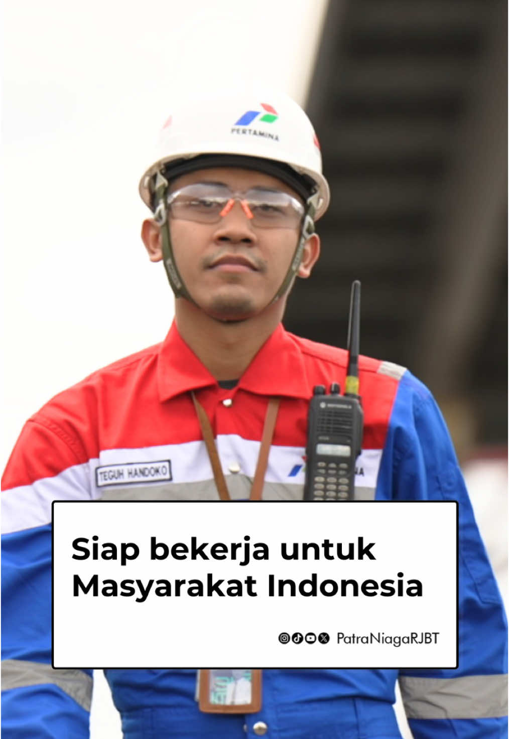 Kami siap bekerja menyalurkan energi untuk  masyarakat Indonesia 👷🏼‍♂️⛽🫡 #Pertamina #PatraNiagaRJBT