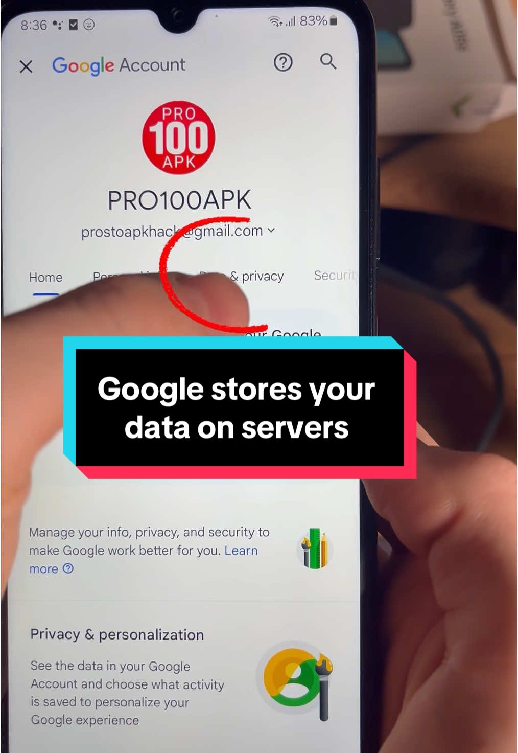 Google stores your data on servers - turn off this  #android #google #phone #androidhacks 