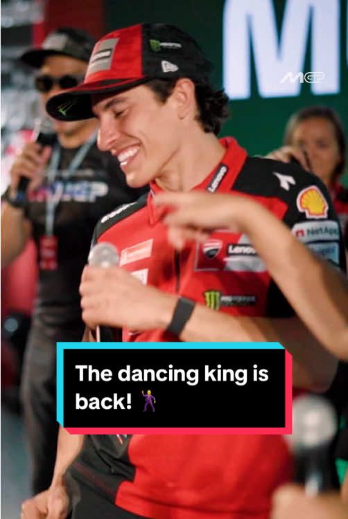 You missed these dance moves, right?🕺 #ThaiGP 🇹🇭 #MotoGP #MarcMarquez 