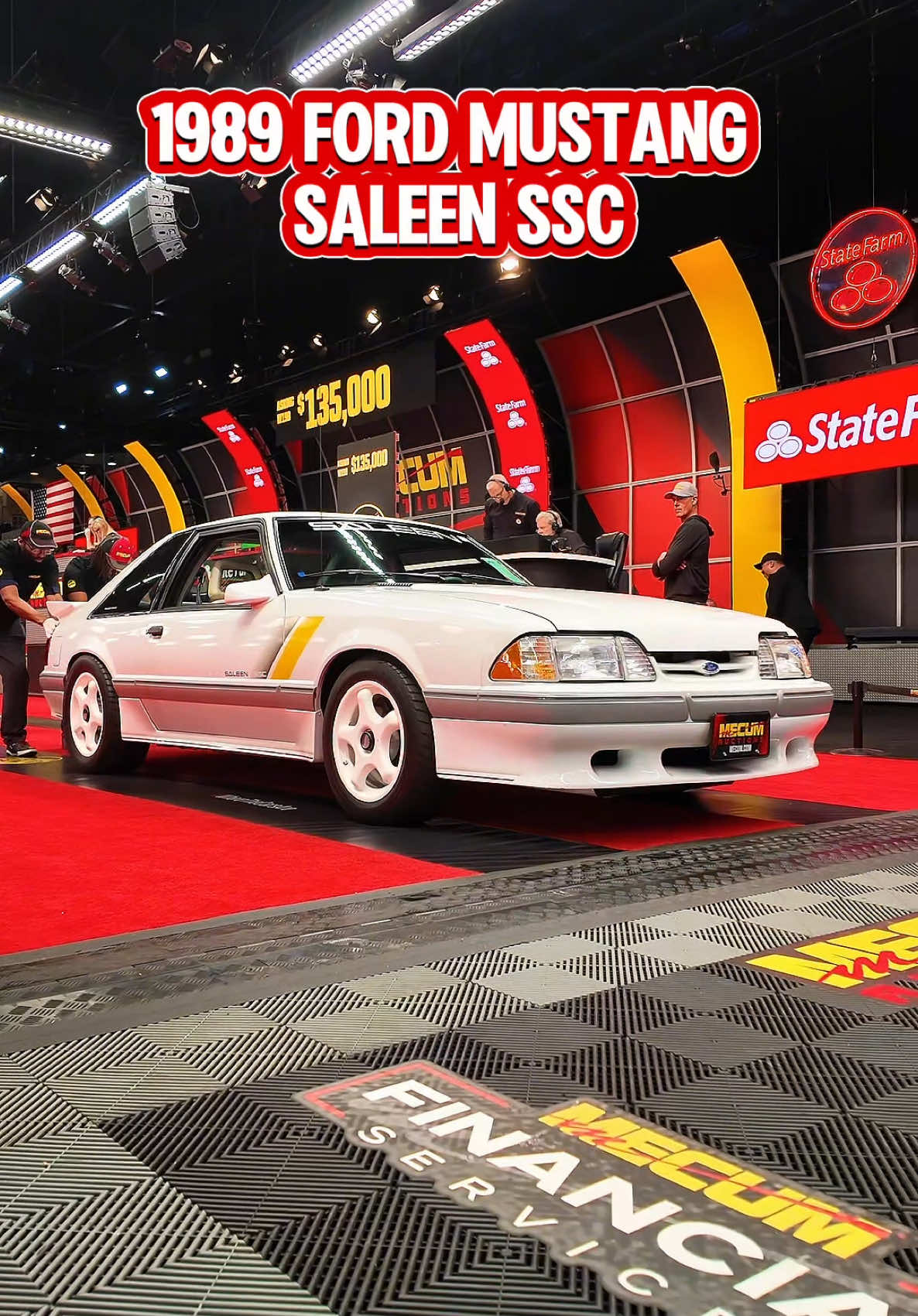 1989 Ford Mustang Saleen SSC. 1 of 161 produced. #reels #viralreels #mecumauctions #classicmustang #fordmustangsaleen #classiccarauction 