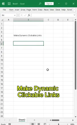 HYPERLINK() – Make Dynamic Clickable Links #excel #tips #tutorial #excelforbeginners #exceltricks 