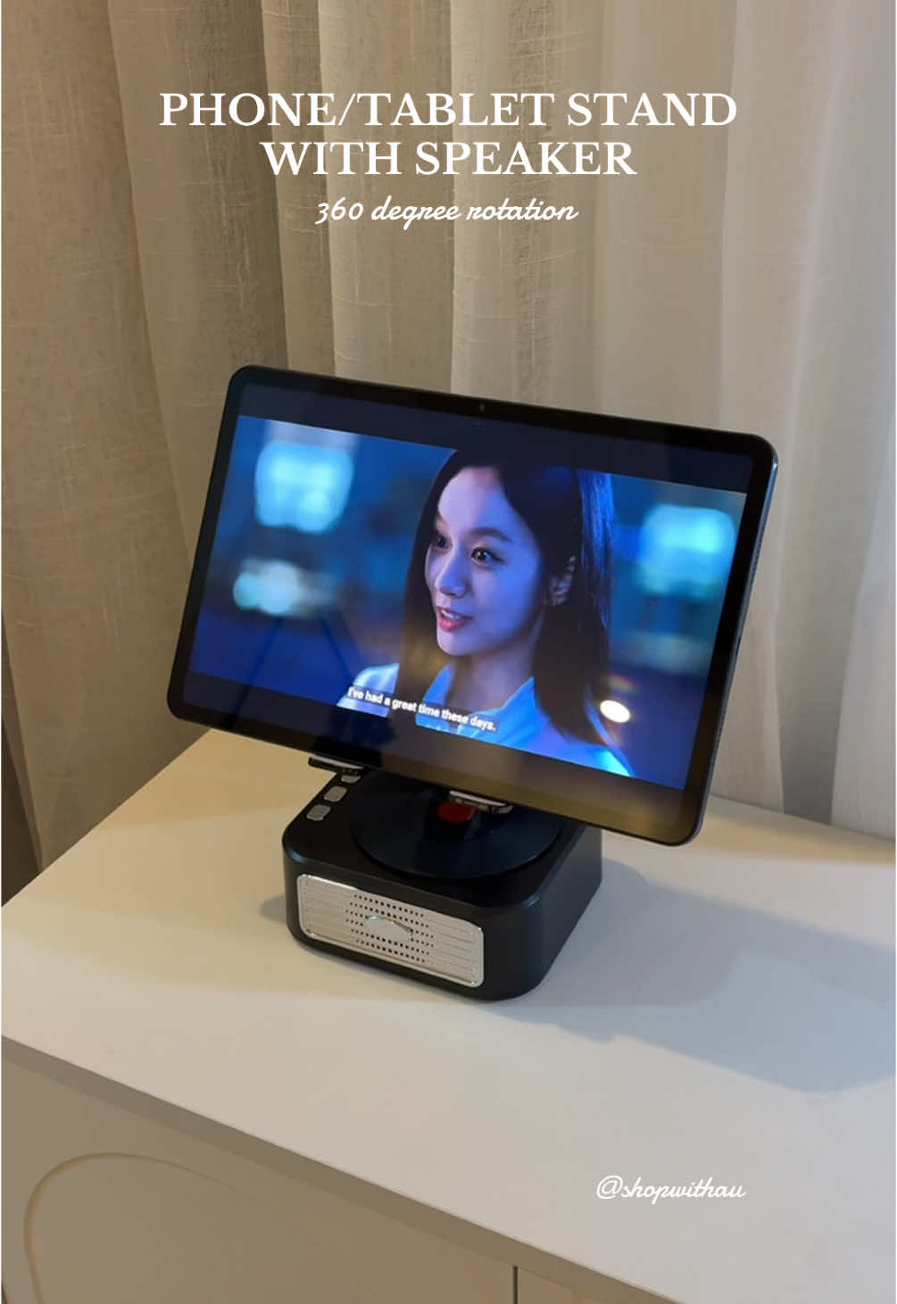 Phone/Tablet Stand with speaker ✨ #phonestand #tabletstand #tabletstandwithspeaker  