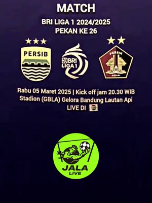 Gaes, Bandung juara! Streaming live HD vs Pesque, gratis & tanpa iklan. Yuk!  