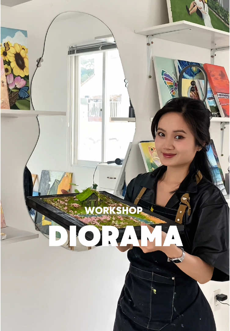 Workshop DIORAMA chính thức mở bán vé rồi nè 🫧✨ #thocamco #LearnOnTikTok #gocsangtao #workshop #workshopnhatrang #workshopsaigon #vetranhthugian #fyp #diorama #quan7 