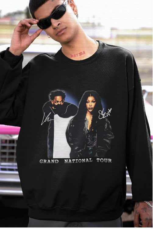 Vibing to Kendrick and SZA on the Grand National Tour, and this tee says it all. 🎤✨ #KendrickLamar #SZA #GrandNationalTour #Streetwear #concertoutfit #summertour2025 #tshirt #sweater #hoodie 