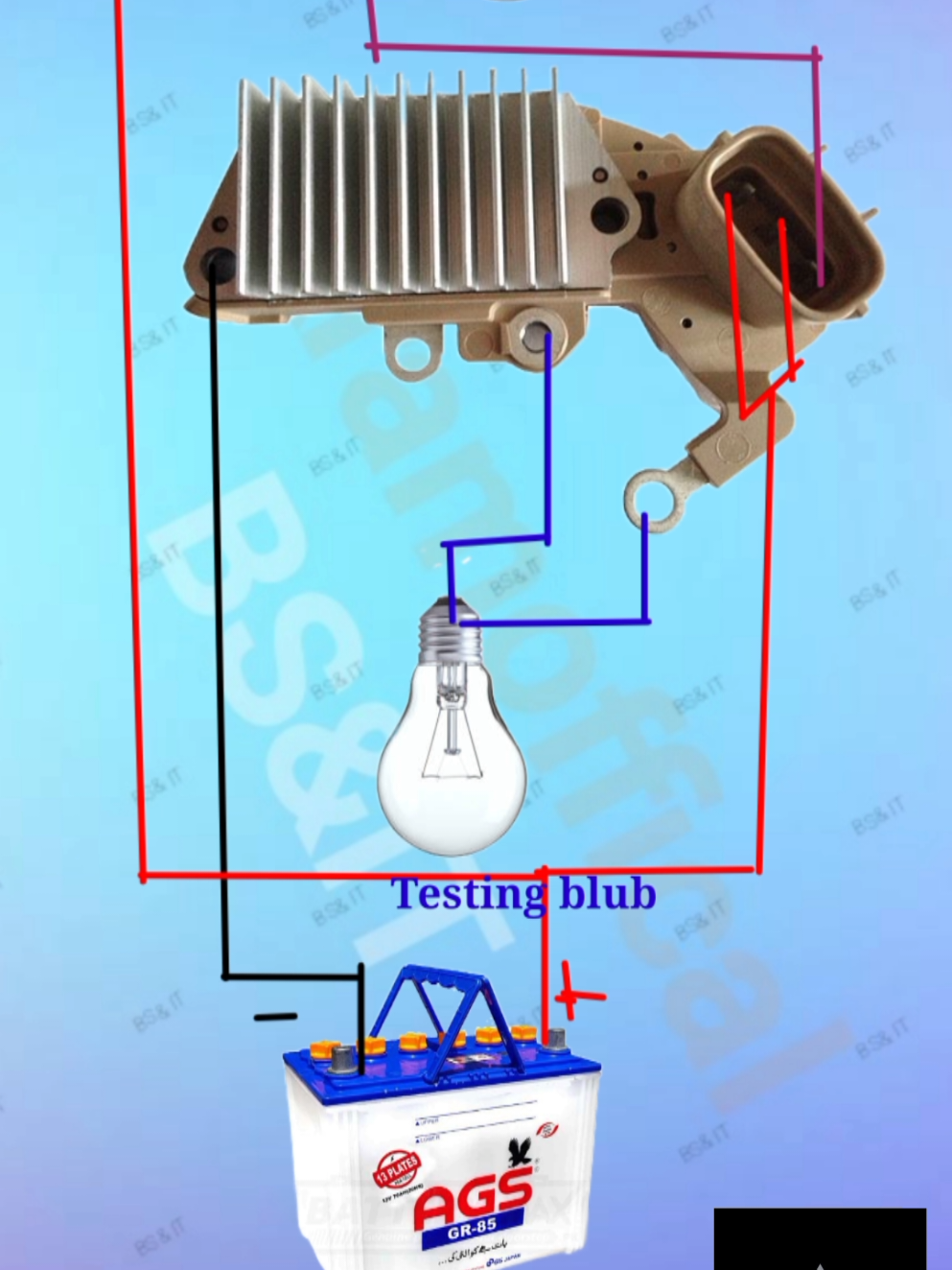 How to check Toyota car and Hilux Alternator IC Regulator 