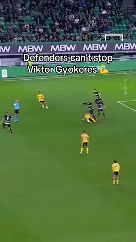 Viktor Gyokeres powers his way to 35th goal of the season… he’s unstoppable right now 💪 #football #Soccer #sportingcp #ligaportugal #gyokeres