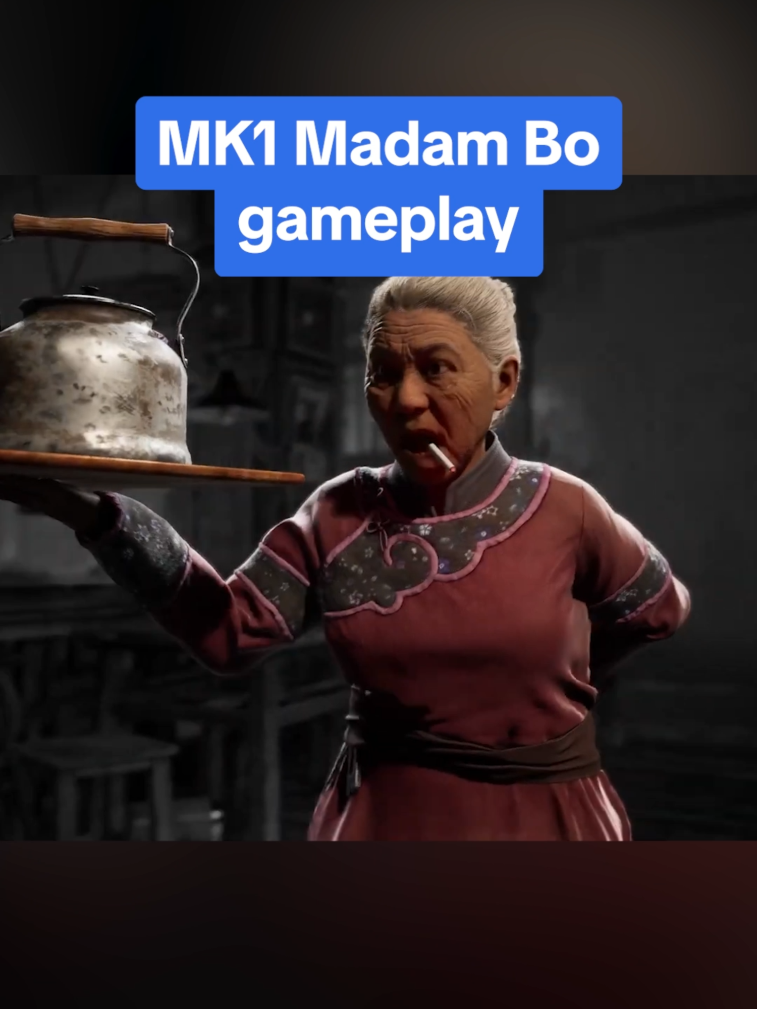 Madam Bo channels her inner Tobey Maguire when catching her tea! #mk1 #mortalkombat #madambo #gameplay #fatality #finishhim #mortalkombat1 #khaosreigns #tobeymaguire #peterparker #ign #gaming #teaser #trailer 