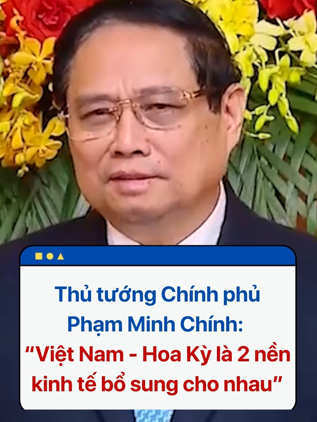 Trước sự quan tâm của các doanh nghiệp về quan hệ kinh tế Việt Nam – Hoa Kỳ, chính sách của Hoa Kỳ và phản ứng, giải pháp của Việt Nam, Thủ tướng Chính phủ Phạm Minh Chính cho biết, Việt Nam và Hoa Kỳ là hai nền kinh tế bổ sung cho nhau, không cạnh tranh gay gắt mà cạnh tranh lành mạnh; hai nước là Đối tác chiến lược toàn diện, có nhiều duyên nợ, nhiều đặc điểm khác so với các đối tác khác.#vtvindex #vietnam #hoaky 