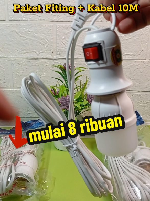 Paket Fiting + Colokan + kabel #eletronik  #kabel  #fitting  #colokanlistrik  #lampu 
