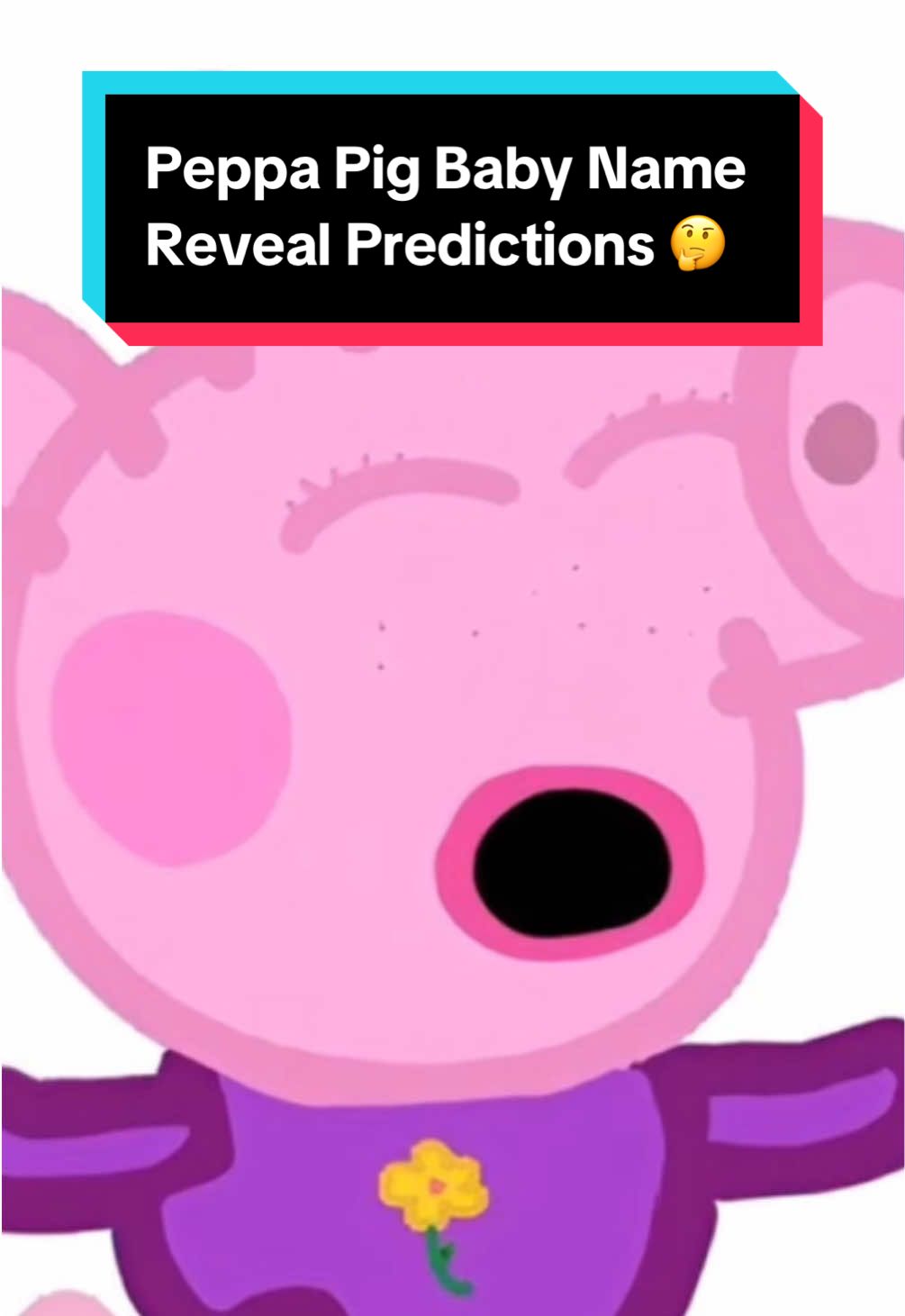 Peppa Pig Baby Name Reveal Predictions 🤔 #peppapig #mummypig #babynames  @CEO Of Yapping 🗣️ 